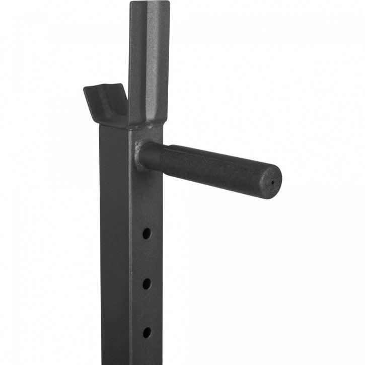 Säädettävä Kyykkyteline Varmistusraudoilla + Vinyylinen Ø 30mm Levytankosarja 40kg Jousilukoilla