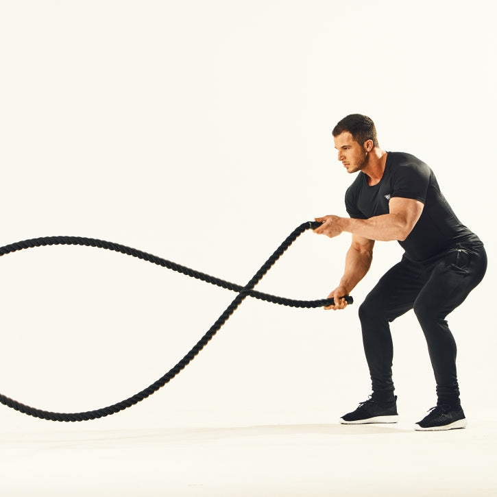 18kg Voimaköysi / Battlerope Ø 5cm, 15m Nailon Musta