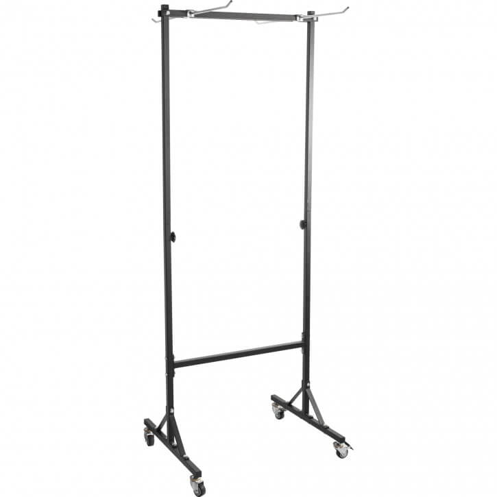 Joogamatto Setti, 10mm Joogamatot 2kpl ja Teline, Musta