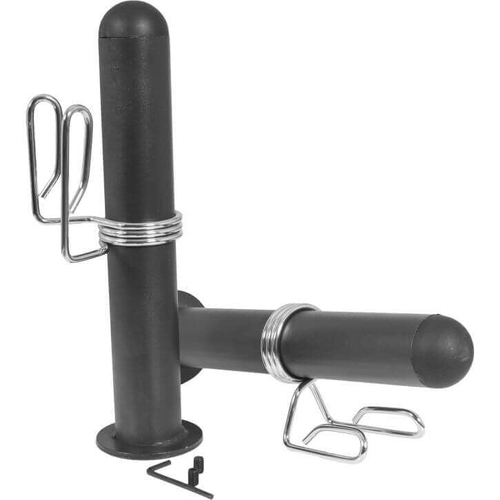 50mm Levytanko Adapteri 30mm Laitteille Jousilukolla 23cm Musta 2kpl