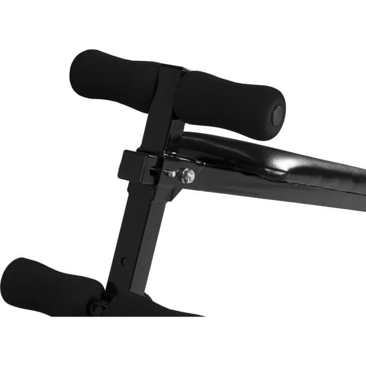 Säädettävä Vatsalihaspenkki + Rekkitanko 5in1 / Leuanvetotanko Oveen Pehmustetuilla Kahvoilla