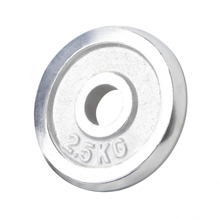 Levypainot 2x1,25kg 2x2,5kg 4x5kg, 30mm Rautaiset Levypainot, Kromi