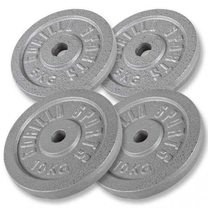 Scott Hauispenkki Valkoinen + EZ Kulmatanko Ja Valurautaiset Levypainot 30kg