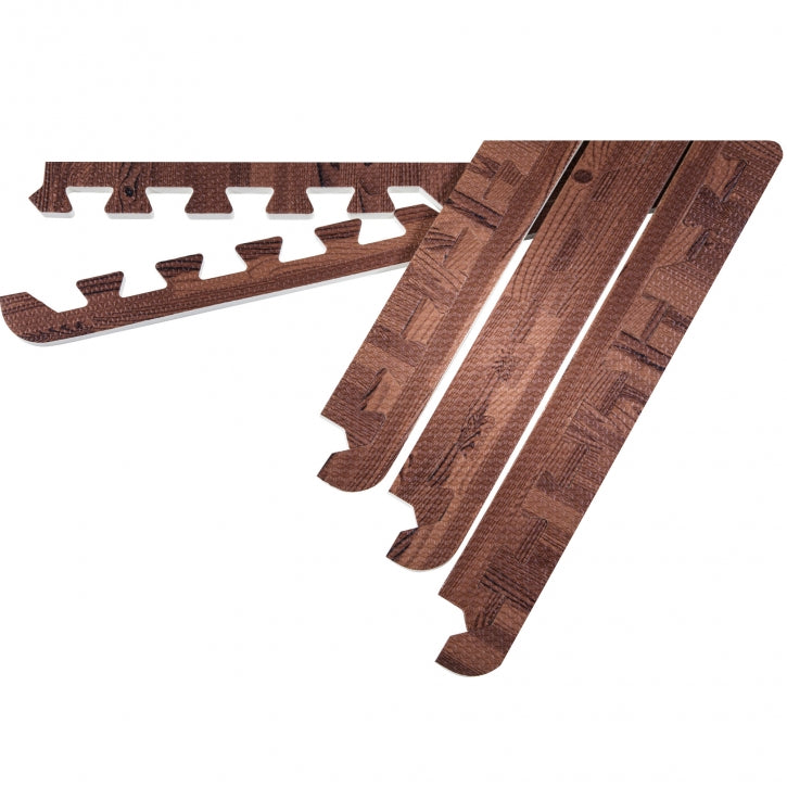 Suojamaton / Palamaton Reunapalat 8kpl 62,5x1,2cm EVA-Vaahtomuovi Tumma Puukuosi