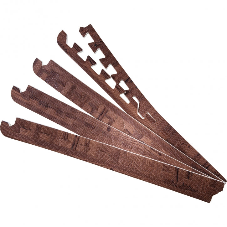 Suojamaton / Palamaton Reunapalat 8kpl 62,5x1,2cm EVA-Vaahtomuovi Tumma Puukuosi