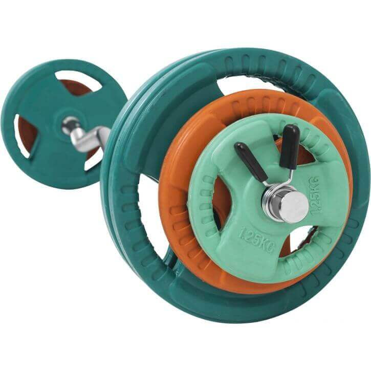 Levytankosetti 35kg EZ Kulmatanko Jousilukoilla 120cm, Ø 30mm