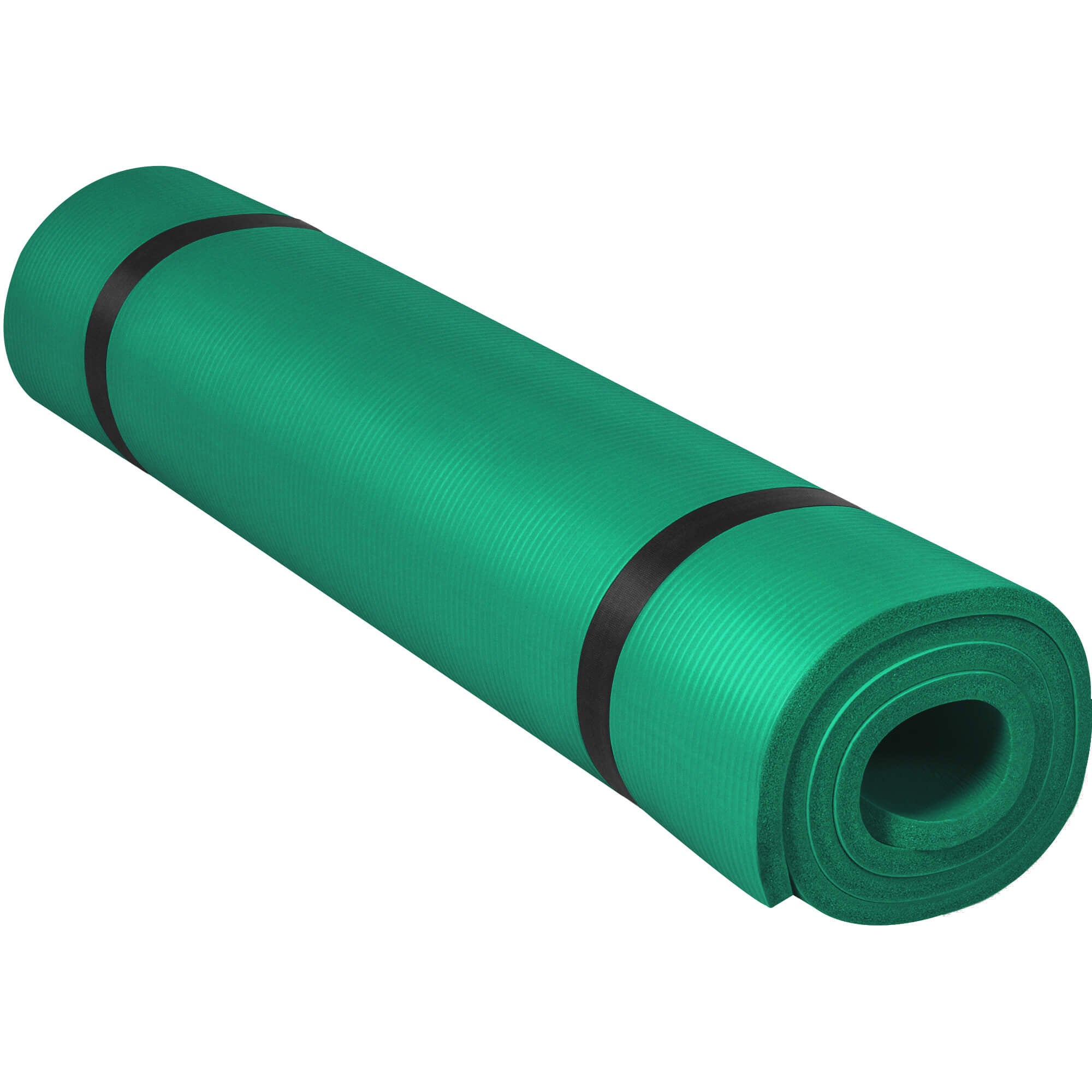 Jumppamatto Kantohihnalla, Vihreä, 190x100x1,5cm