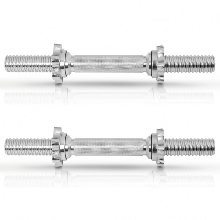 Käsipainotangot Kierrelukoilla Ø 30mm Levypainoille 42cm, 3kg, 2kpl Kromi