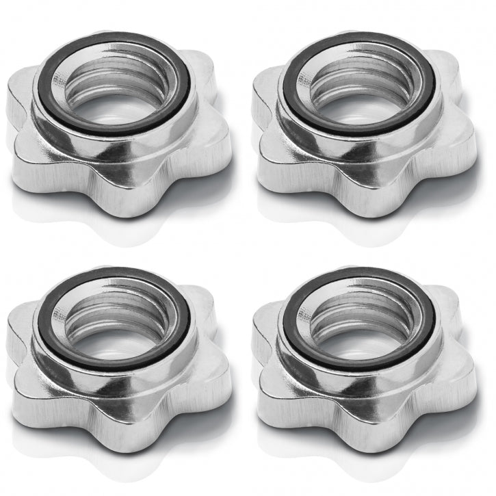 Käsipainotangot Kierrelukoilla Ø 30mm Levypainoille 42cm, 3kg, 2kpl Kromi