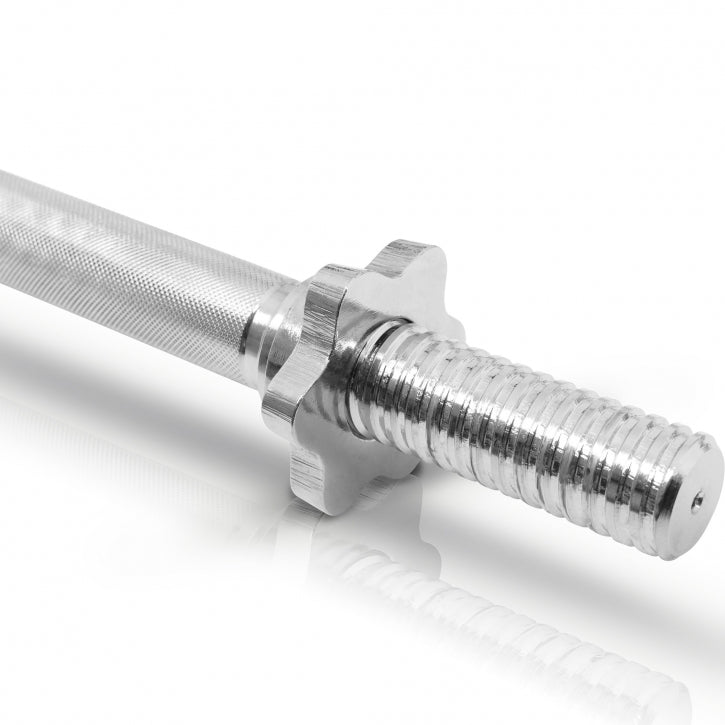 Käsipainotangot Kierrelukoilla Ø 30mm Levypainoille 42cm, 3kg, 2kpl Kromi