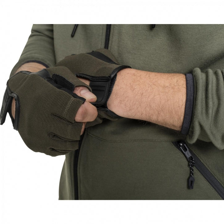 Salihanskat / Treenihanskat, S-XL Kangas/Nahka, Khaki