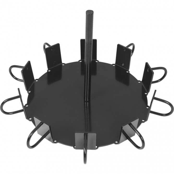 Voimaköysipidike 10 Voimaköydelle, Ø 50/51cm Levypainoille Teräs Musta