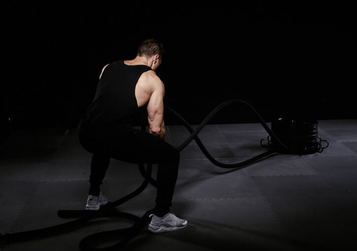 Voimaköysipidike 10 Voimaköydelle, Ø 50/51cm Levypainoille Teräs Musta