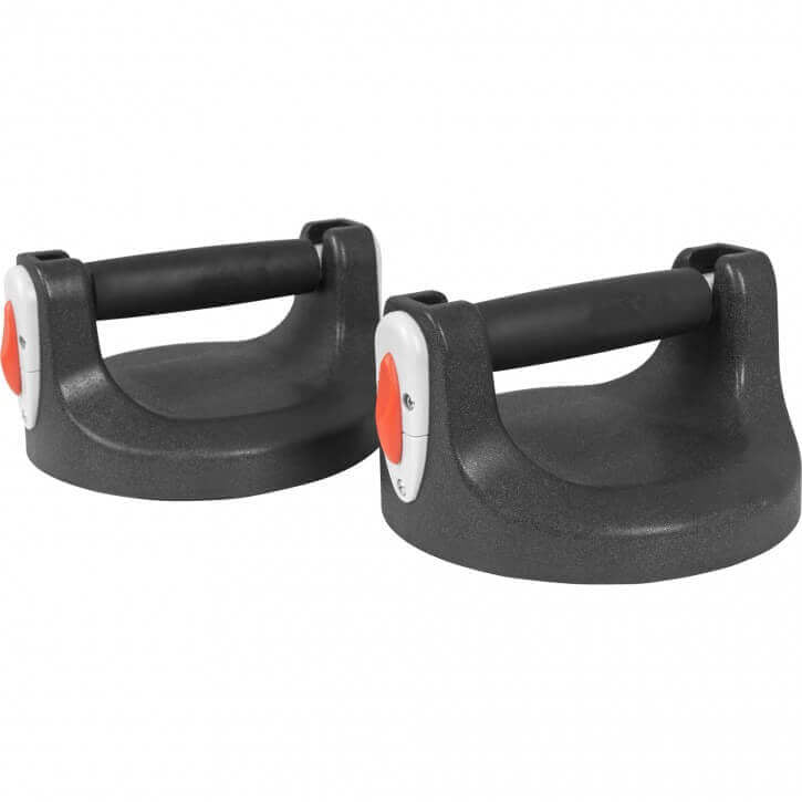 Pyörivät punnerruskahvat, musta