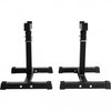 Kyykkyteline / Tankoteline 2 kpl – Matala, Säädettävä 52–71 cm, Max. 130 kg, Teräs, Musta