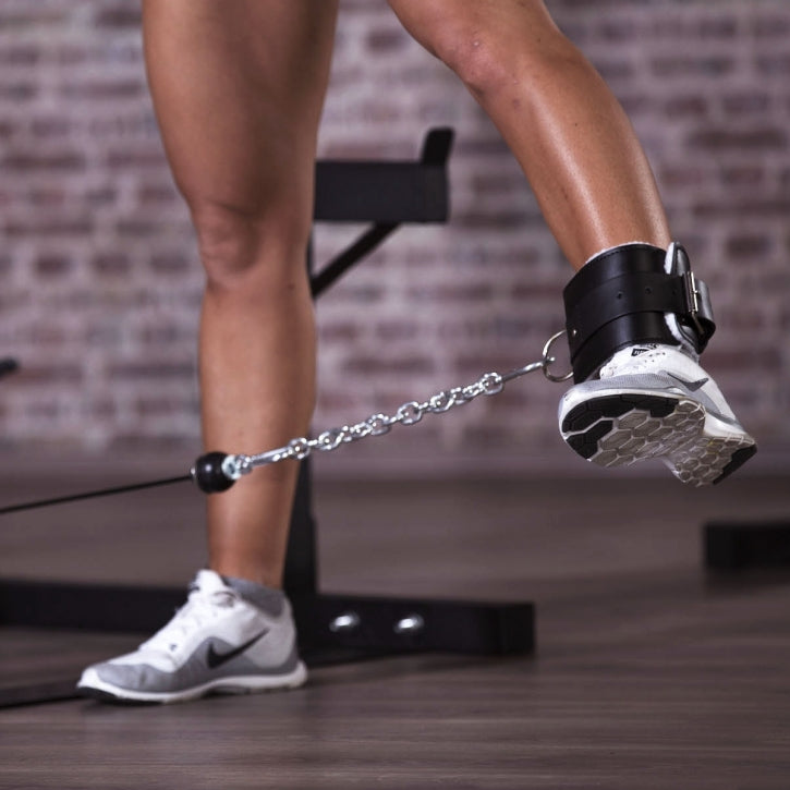 Nahkainen Pehmustettu Nilkkaremmi Säädettävä 5 eri kokoa 34x10cm, Max. 120kg