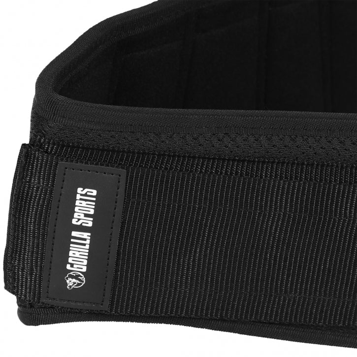 Harjoitusvyö, L 16x93-107cm, 370g Nailon Musta