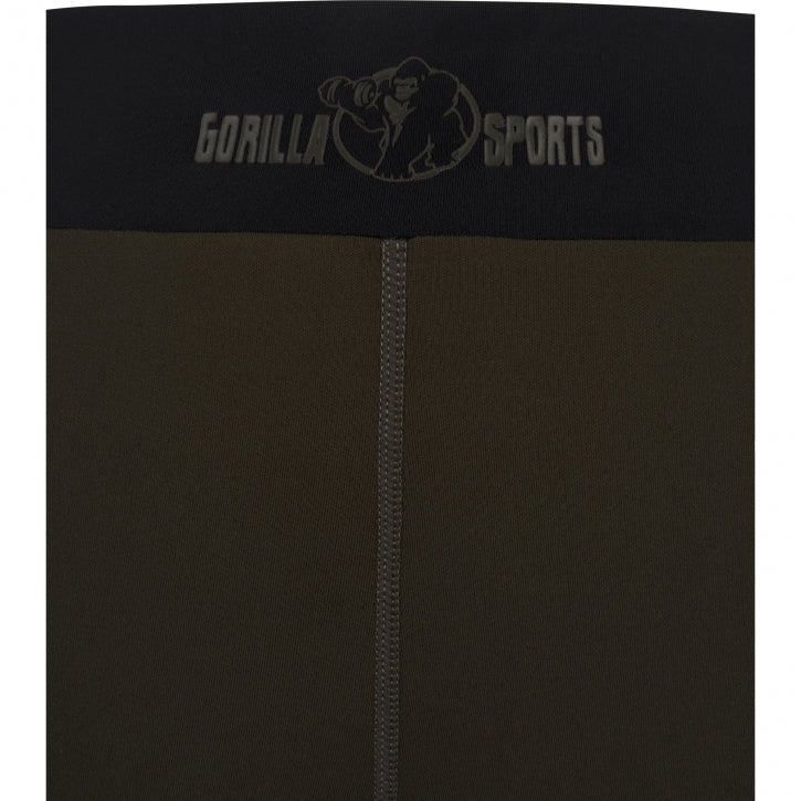 Urheilulegginsit / Treenitrikoot, XS-XL, Polyesteri/Elastiini, Musta/Oliivi