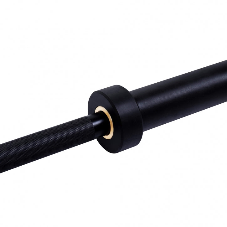 Bumper Plate Painosarja 140kg + Musta Olympia Levytanko Jousilukoilla 220cm, Ø 50/51mm