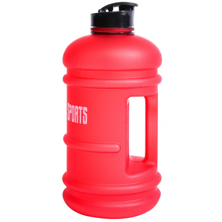 Juomapullo / Water Jug -Pullo 2.2 Litraa, 27x12cm, 100% BPA-vapaa, Musta/Punainen