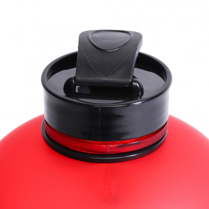 Juomapullo / Water Jug -Pullo 2.2 Litraa, 27x12cm, 100% BPA-vapaa, Musta/Punainen