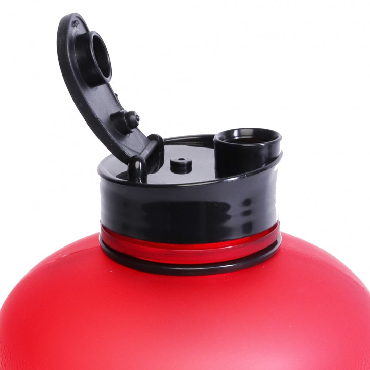 Juomapullo / Water Jug -Pullo 2.2 Litraa, 27x12cm, 100% BPA-vapaa, Musta/Punainen