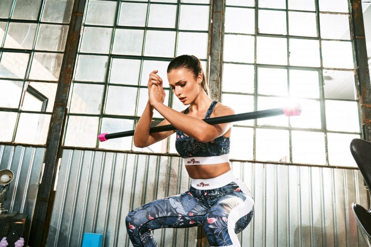 Painotankopaketti Aerobic Bar 1-10kg ja Painotankoteline Aerobic Tangoille, Musta