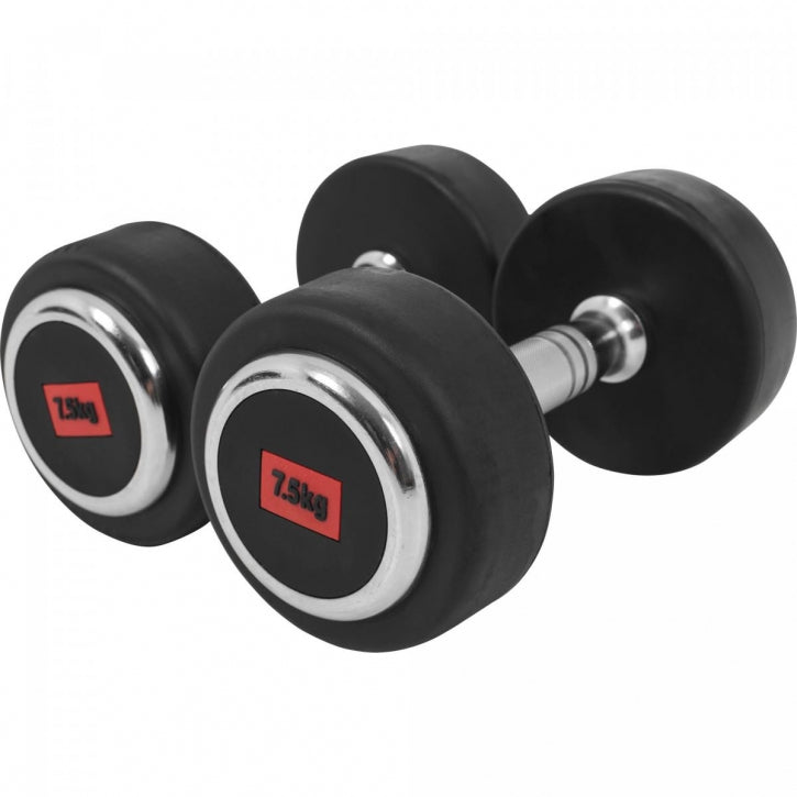 Kumiset Käsipainot 325kg Valurautaydin + 2-Tasoinen Käsipainoteline Max. 500kg Musta