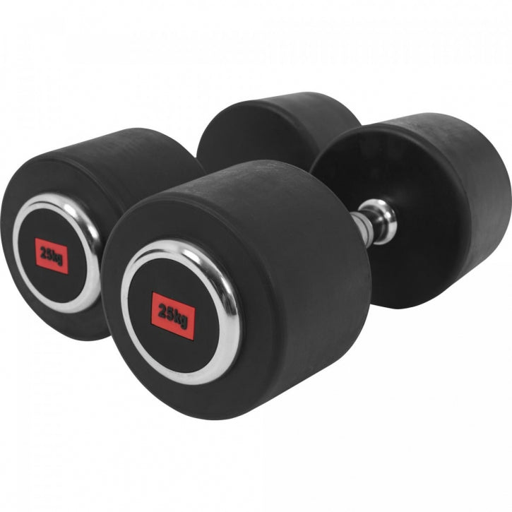 Kumiset Käsipainot 325kg Valurautaydin + 2-Tasoinen Käsipainoteline Max. 500kg Musta