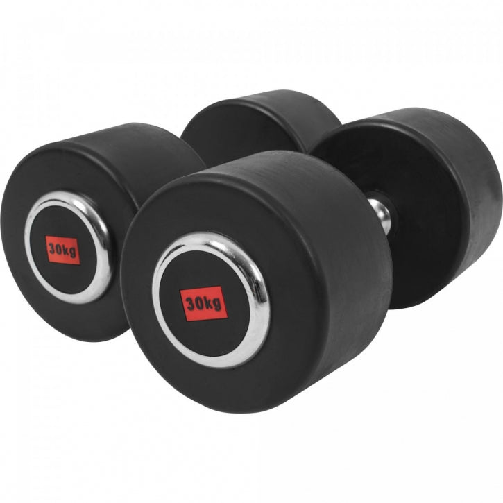 Kumiset Käsipainot 325kg Valurautaydin + 2-Tasoinen Käsipainoteline Max. 500kg Musta