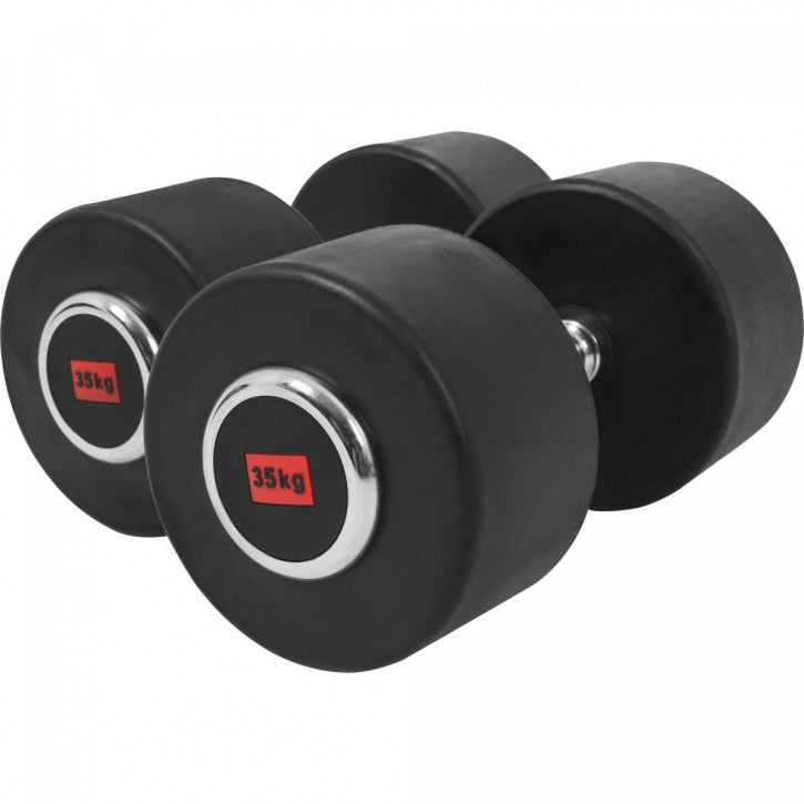 Kumiset Käsipainot 325kg Valurautaydin + 2-Tasoinen Käsipainoteline Max. 500kg Musta