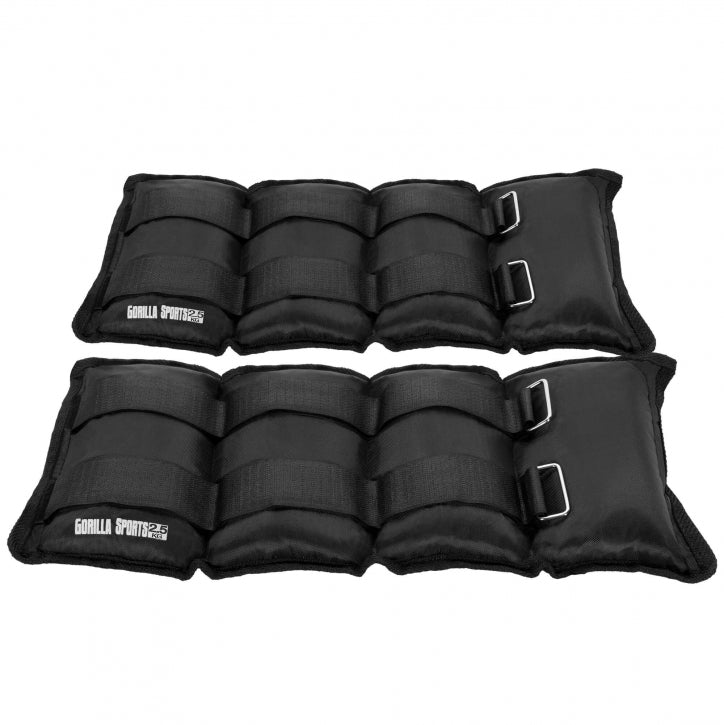 Ranne-/Nilkkapainot, 5 Eri Painoa 2,5kg - 5kg Polyesteri/Metalli Musta 2kpl