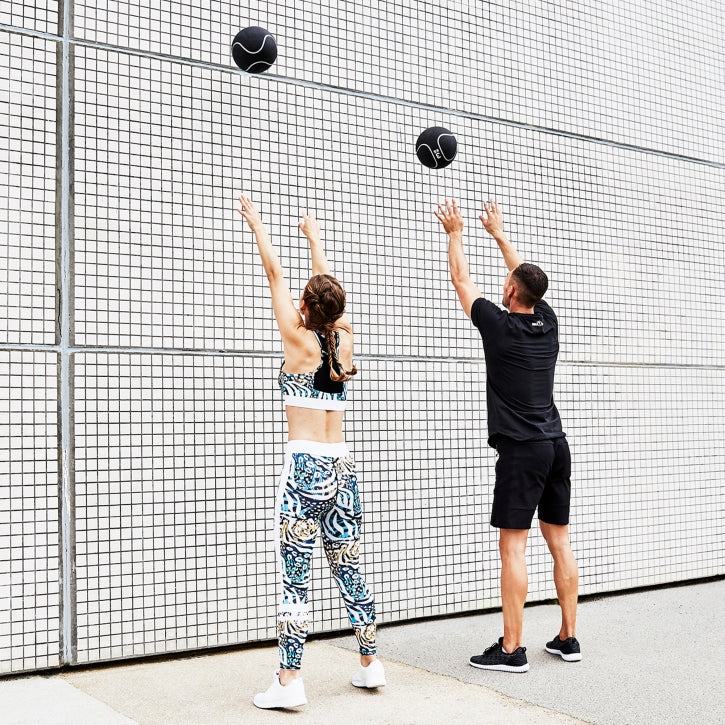 Kuntopallo 1 - 10 kg, Musta, Kumi