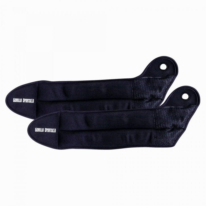 Nilkka-/Rannepainot Peukaloaukolla, 4 Eri Painoa 0,5 - 2kg Polyesteri/Teräs Musta 2kpl