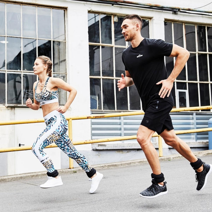 Nilkka-/Rannepainot Peukaloaukolla, 4 Eri Painoa 0,5 - 2kg Polyesteri/Teräs Musta 2kpl