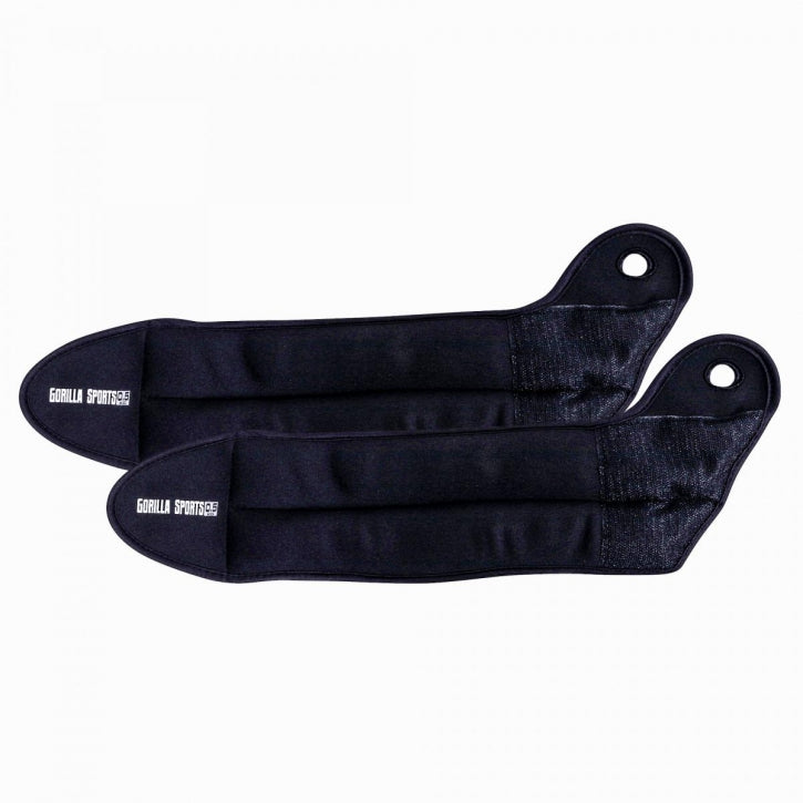 Nilkka-/Rannepainot Peukaloaukolla, 4 Eri Painoa 0,5 - 2kg Polyesteri/Teräs Musta 2kpl