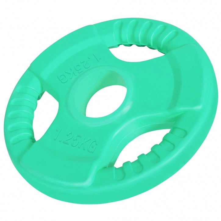 Olympia EZ Mutkatanko 120cm ja Käsipainotangot 51cm + Levypainot Ø 50/51mm