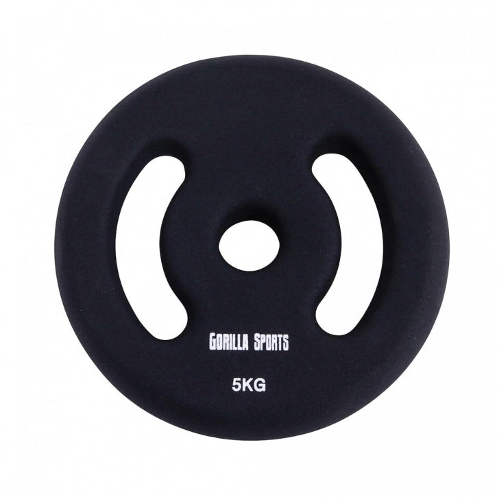 Levypainot 2kpl 1-5kg, 30mm Värikkäät Rautaiset Levypainot