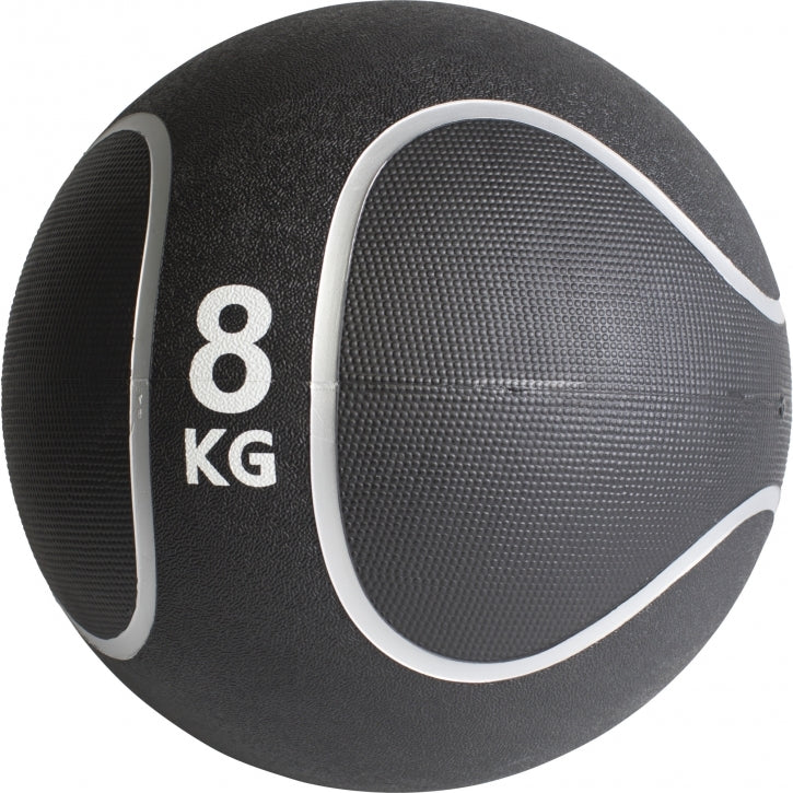 Kuntopallosetti 55 kg, 1 kg - 10 kg Painopallot, Musta kumi
