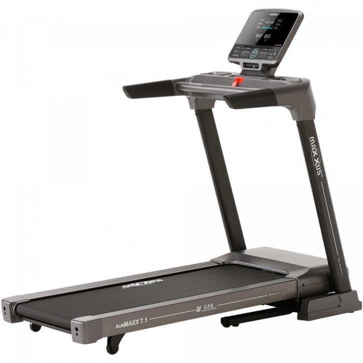 Taitettava Juoksumatto MAXXUS 7.1 RunMaxx – LCD-Näyttö, 11 Ohjelmaa, 18 km/h & 16 Kaltevuutta – 120 kg