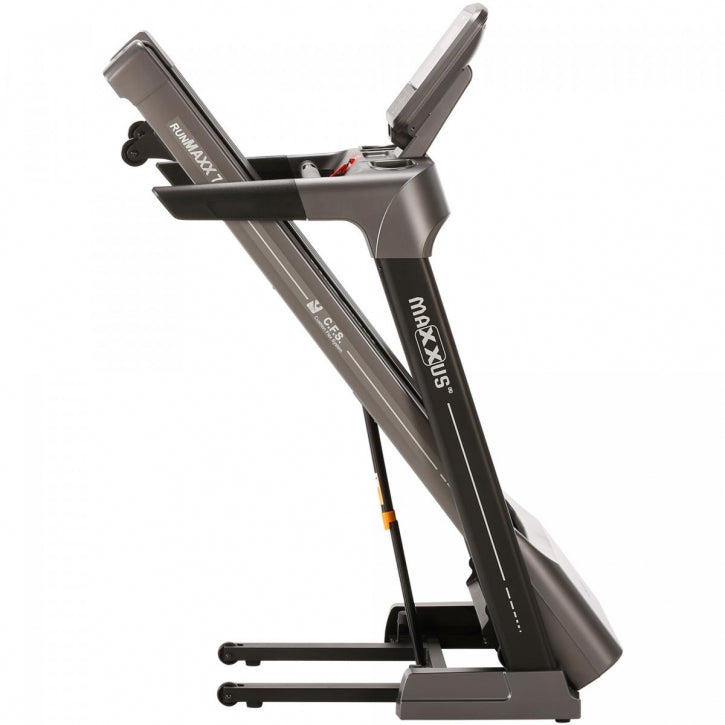 Taitettava Juoksumatto MAXXUS 7.1 RunMaxx – LCD-Näyttö, 11 Ohjelmaa, 18 km/h & 16 Kaltevuutta – 120 kg