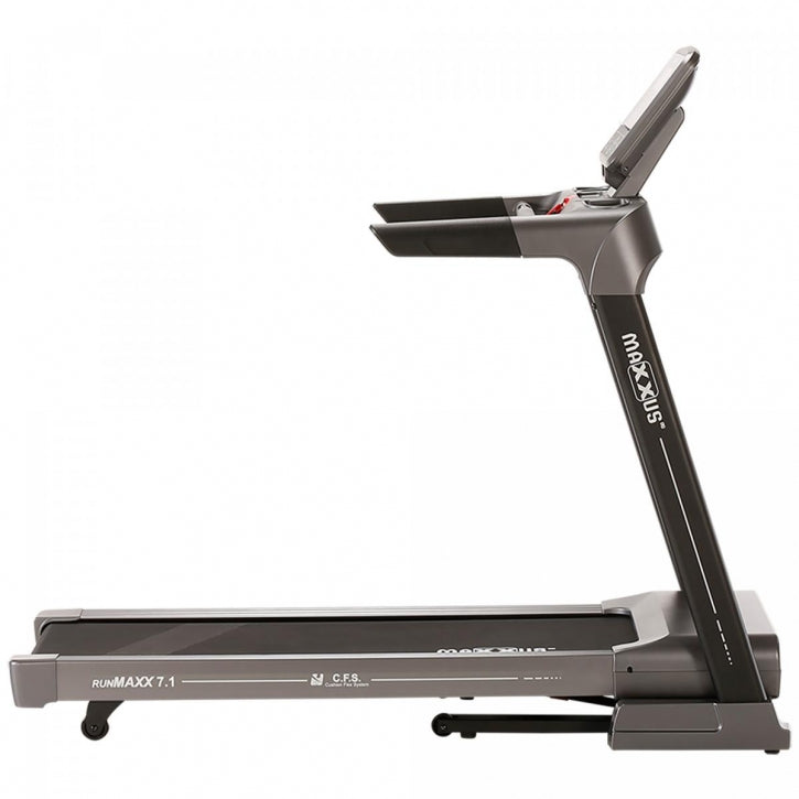 Taitettava Juoksumatto MAXXUS 7.1 RunMaxx – LCD-Näyttö, 11 Ohjelmaa, 18 km/h & 16 Kaltevuutta – 120 kg