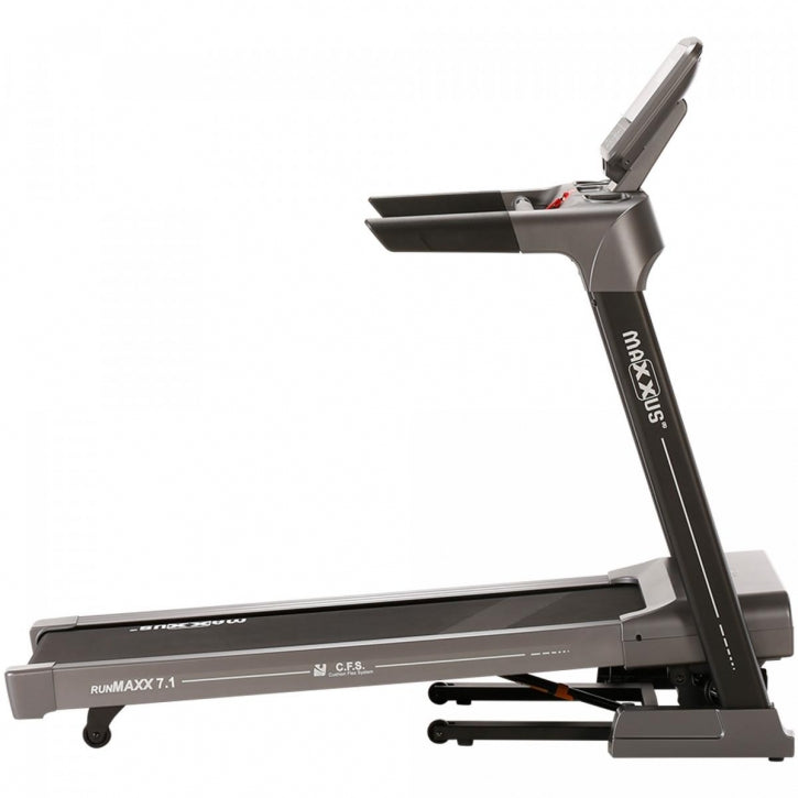 Taitettava Juoksumatto MAXXUS 7.1 RunMaxx – LCD-Näyttö, 11 Ohjelmaa, 18 km/h & 16 Kaltevuutta – 120 kg