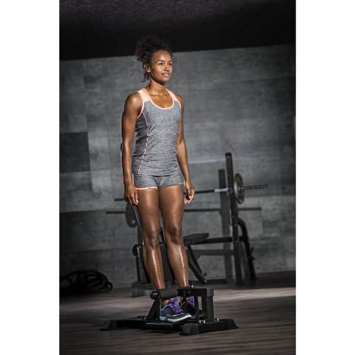 Sissy Squat Penkki / Kyykkylaite Säädettävä 102x40x49,5-61cm Musta