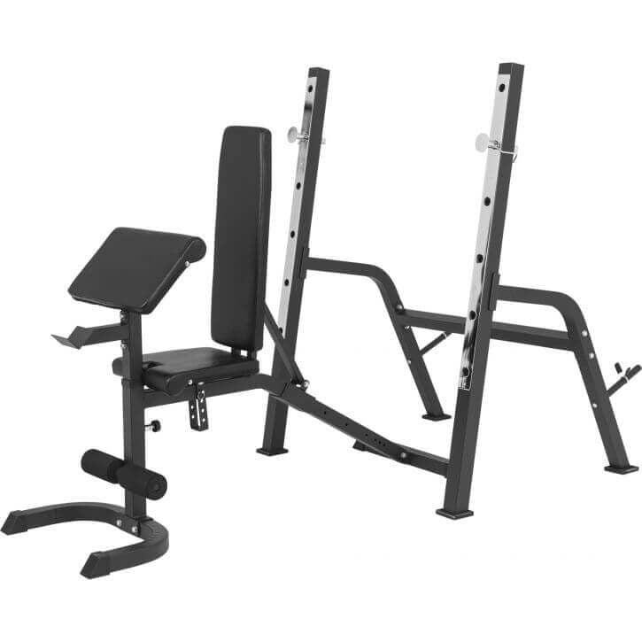 Monitoimipenkki 5in1 / Painonnostopenkki Säädettävä 150x55x50cm Max. 200kg Black Edition