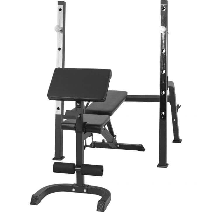 Monitoimipenkki 5in1 / Painonnostopenkki Säädettävä 150x55x50cm Max. 200kg Black Edition