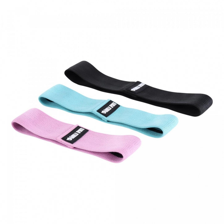 Hip Band / Vastusnauhat 8.2cm, 3 Eri Vastusta/Väriä S-L Polyesteri/Puuvilla