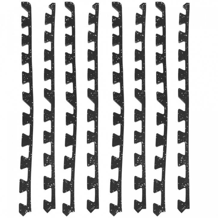 4-Osainen Kuminen Suojamatto / Palamatto Reunapaloilla, 4 Eri Väriä