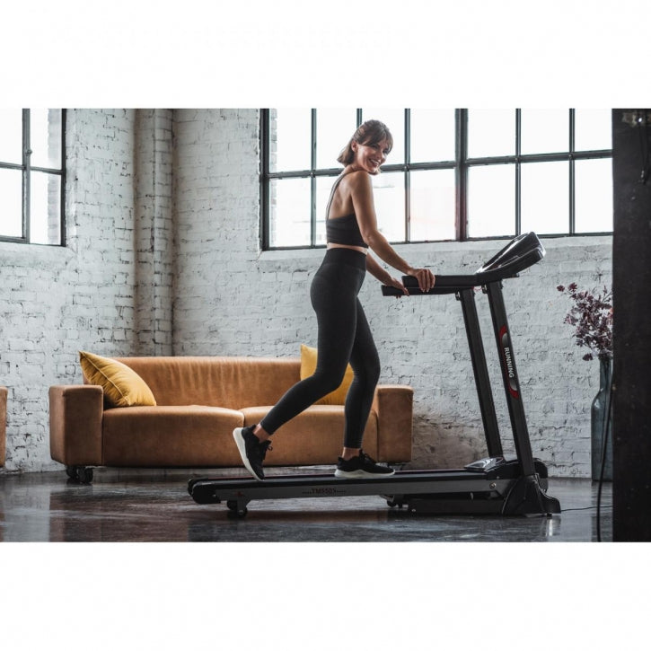 Juoksumatto Christopeit TM 550S – Kokoontaitettava, 15 km/h, Sykemittari & Kaltevuuden Säätö – max. 130 kg