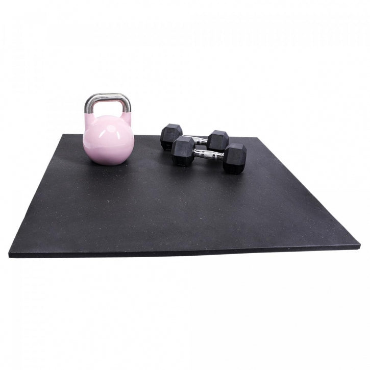 Suojamatto / Kumimatto 100x100x2cm, 18kg, Max. 1000kg Musta